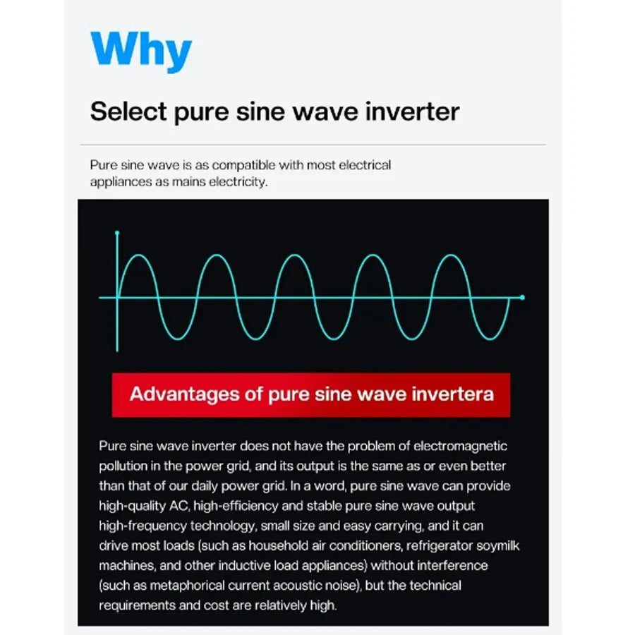 12v 220v Pure Sine Wave Inverter