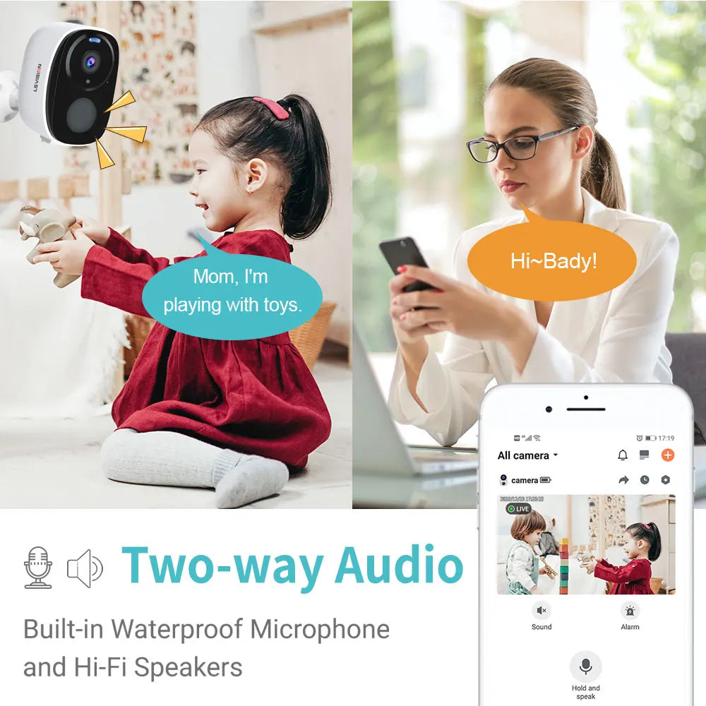 4MP Wireless Security Wifi Outdoor Camera