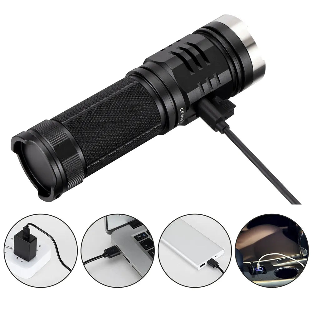3500lm Powerful LED Flashlight