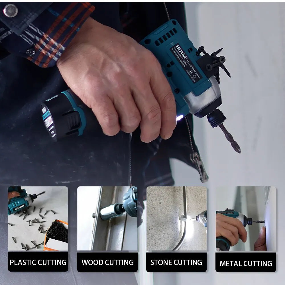 120N.m Brushless Impact Screwdriver Cordless Electric Drill