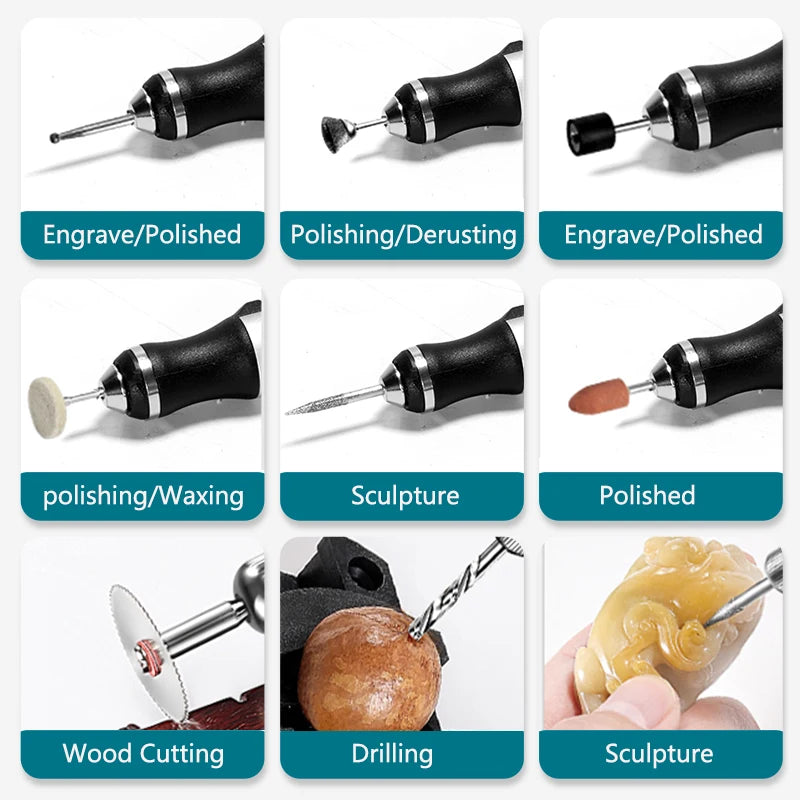 USB Cordless Rotary Mini Wireless Drill Kit