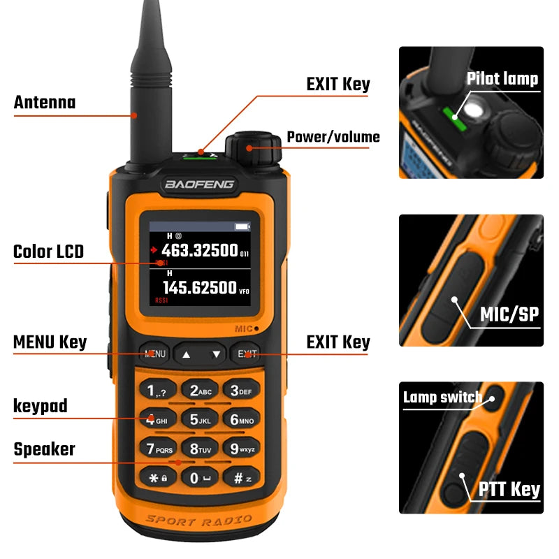 UV-20 Dual Band Powerful Waterproof Walkie Talkie