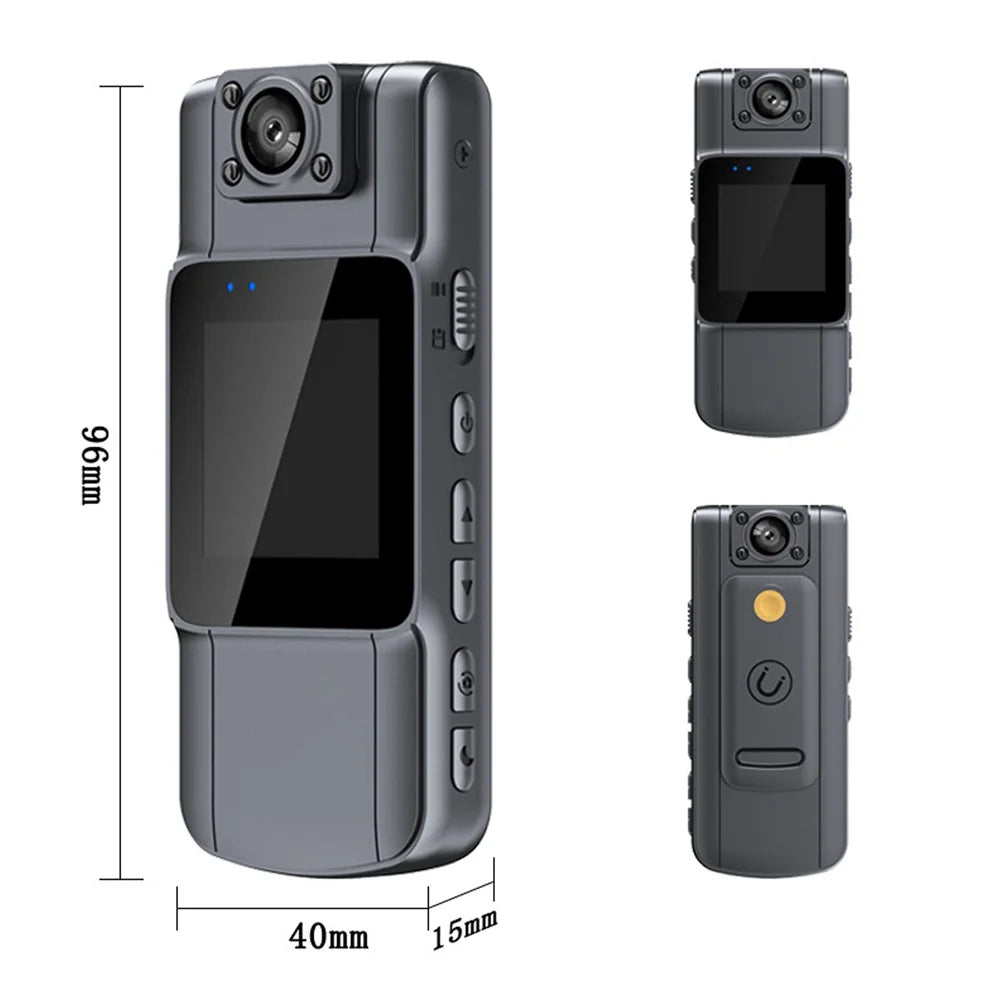 180 Rotatable Len And Back Clip HD Body Worn Camera