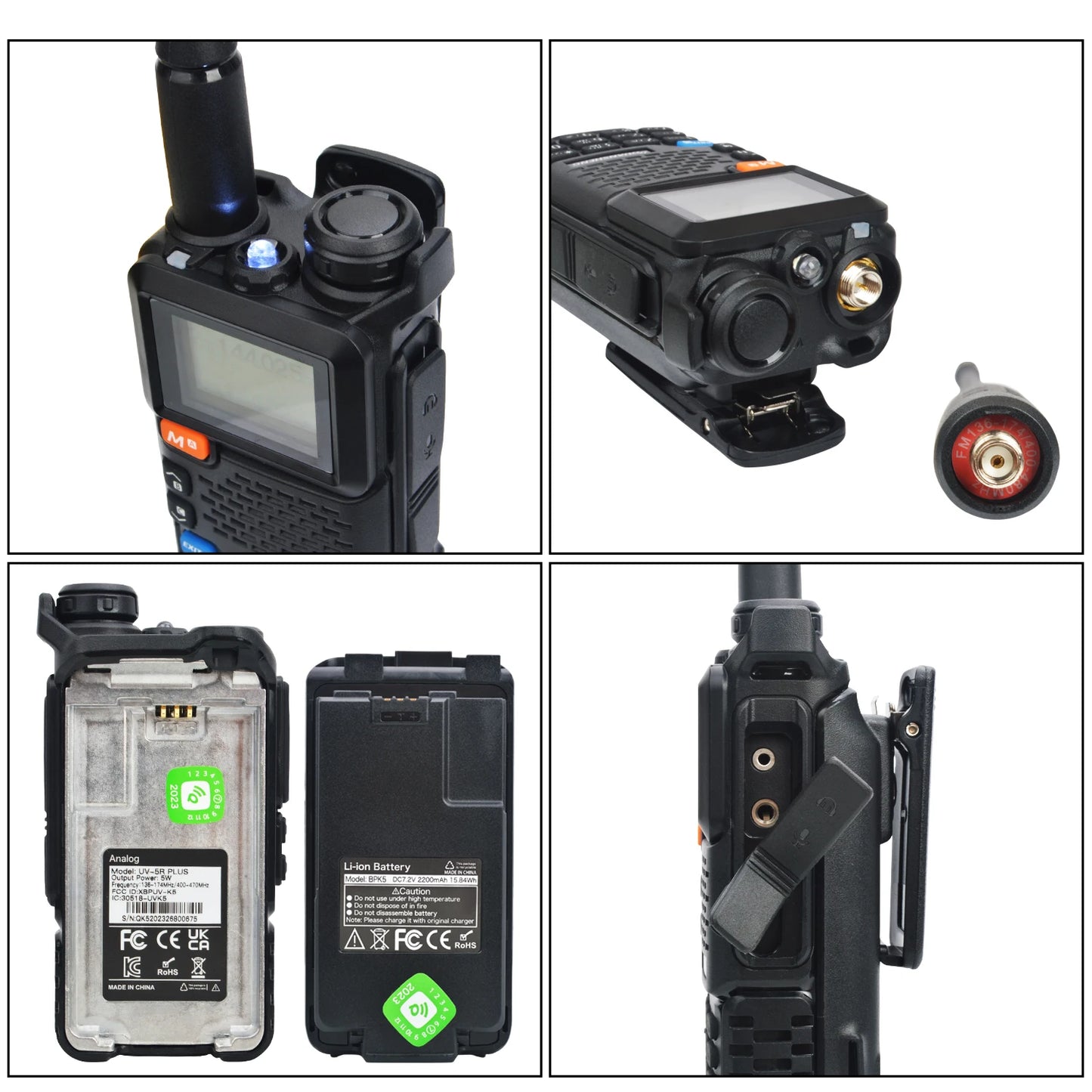 UV-5R PLUS 50-600MHz Walkie Talkie