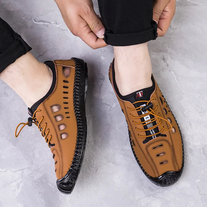 soft soled breathable casual loafers