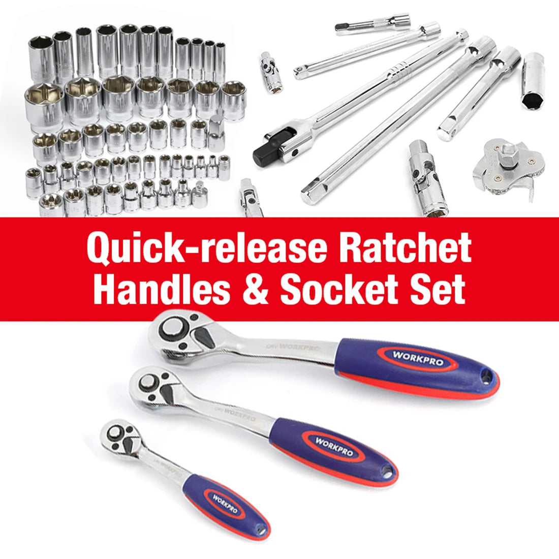 123PC Car Repair Socket Tool Set