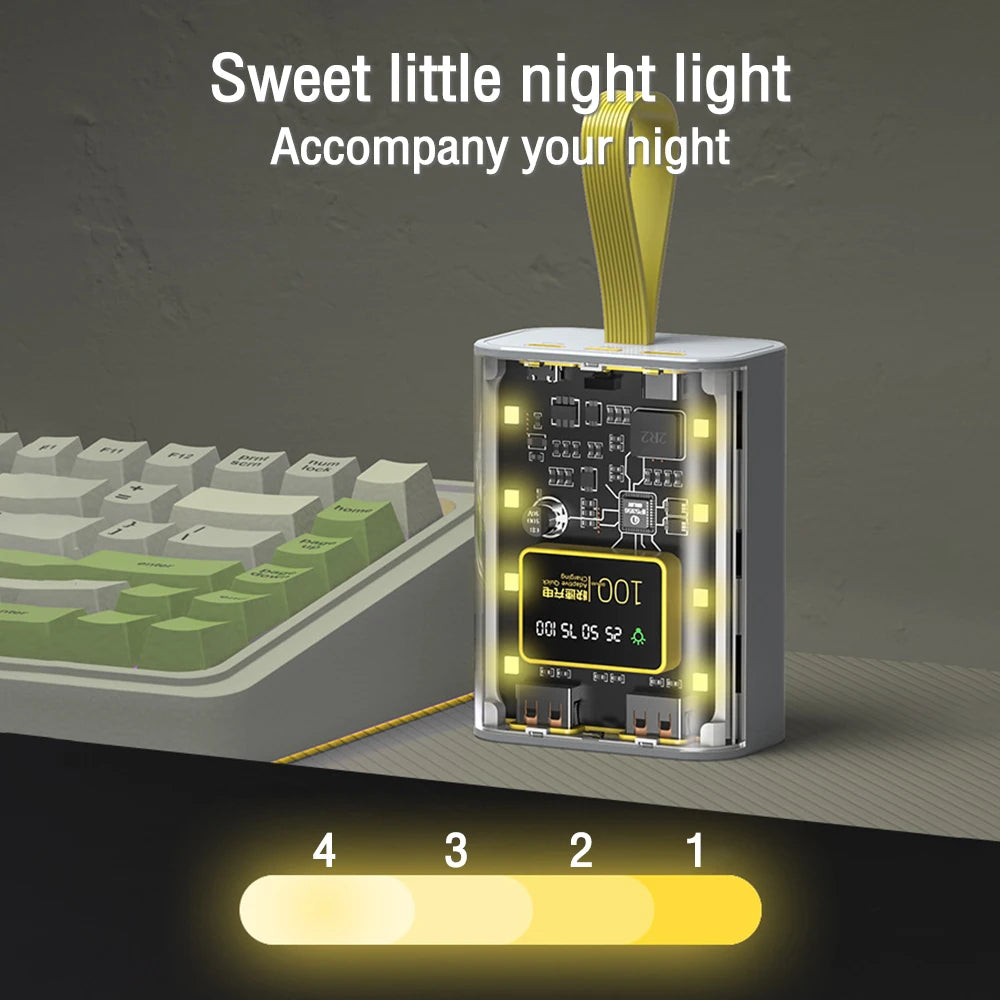 Digital Display Box Night Light Power Bank