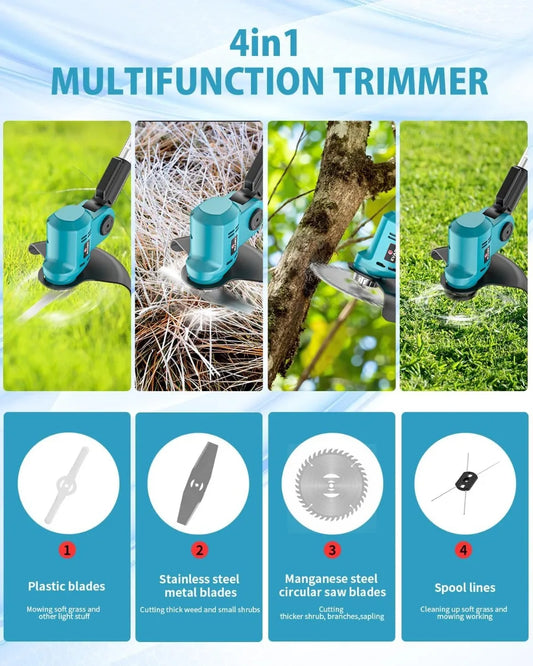 Electric Battery Powered Weed Eater 21V String Trimmer