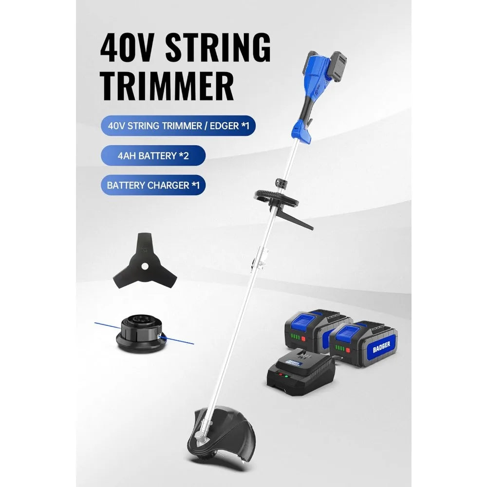 Lightweight 40V Cordless Trimmer Kit
