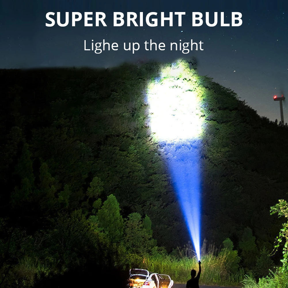 5 LED USB Rechargeable Flashlight with Sidelight
