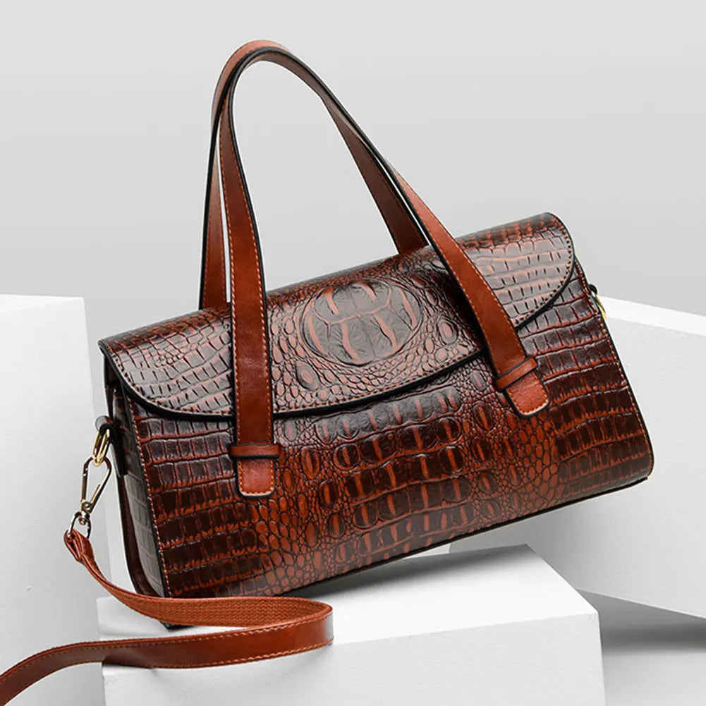 Women Crocodile Luxury Leather Handbags