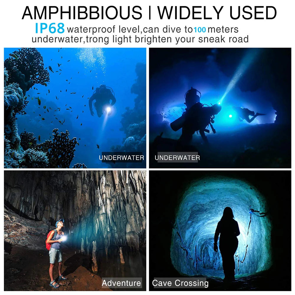 Super bright Diving Flashlight
