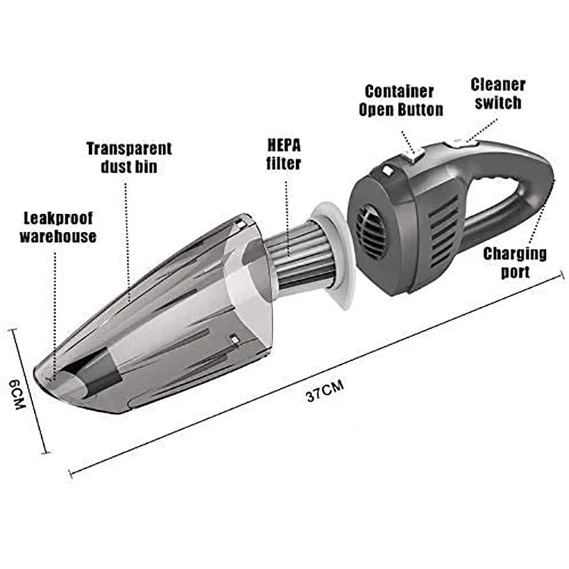 Portable Cordless Handheld Car Vacuum Cleaner