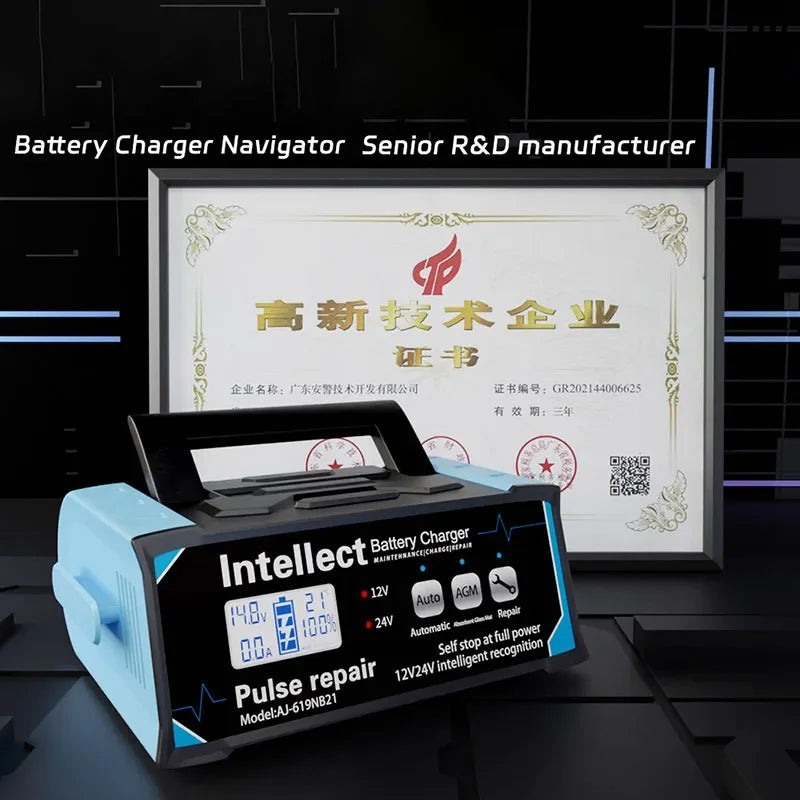 210W 12V-24V High Power Battery Charger