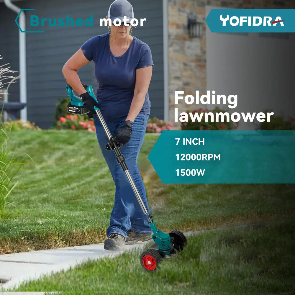 Electric Lawn Mower Handheld Grass Trimmer