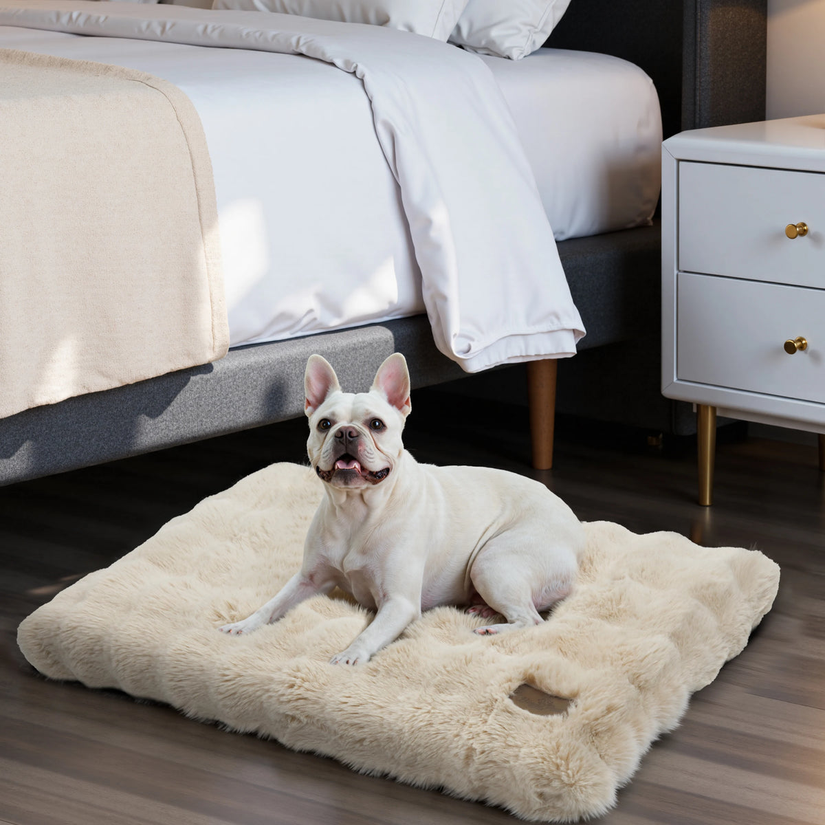 Fluffy Dog Crate Bed