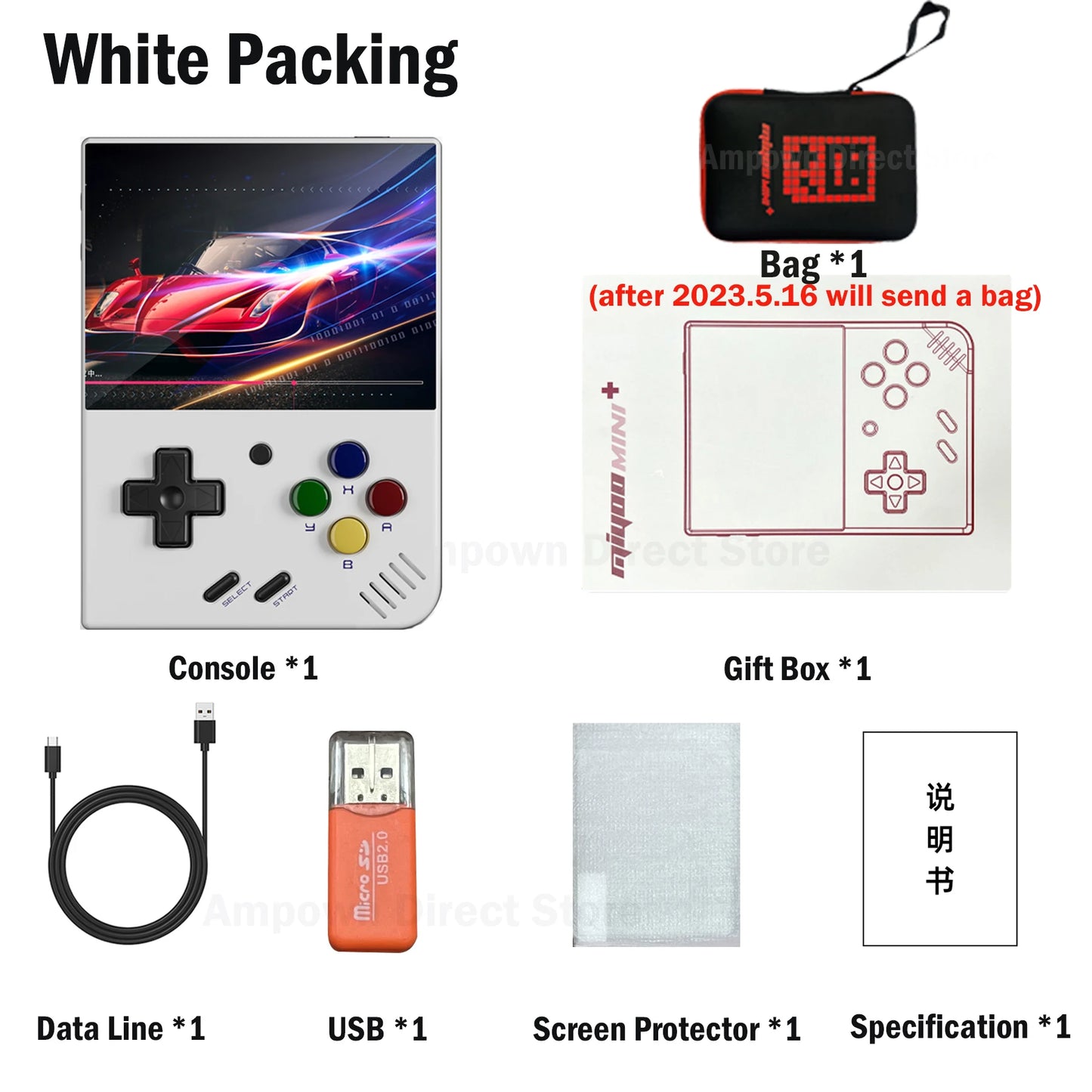 IPS OCA Portable Retro 128GB Video Game Consoles