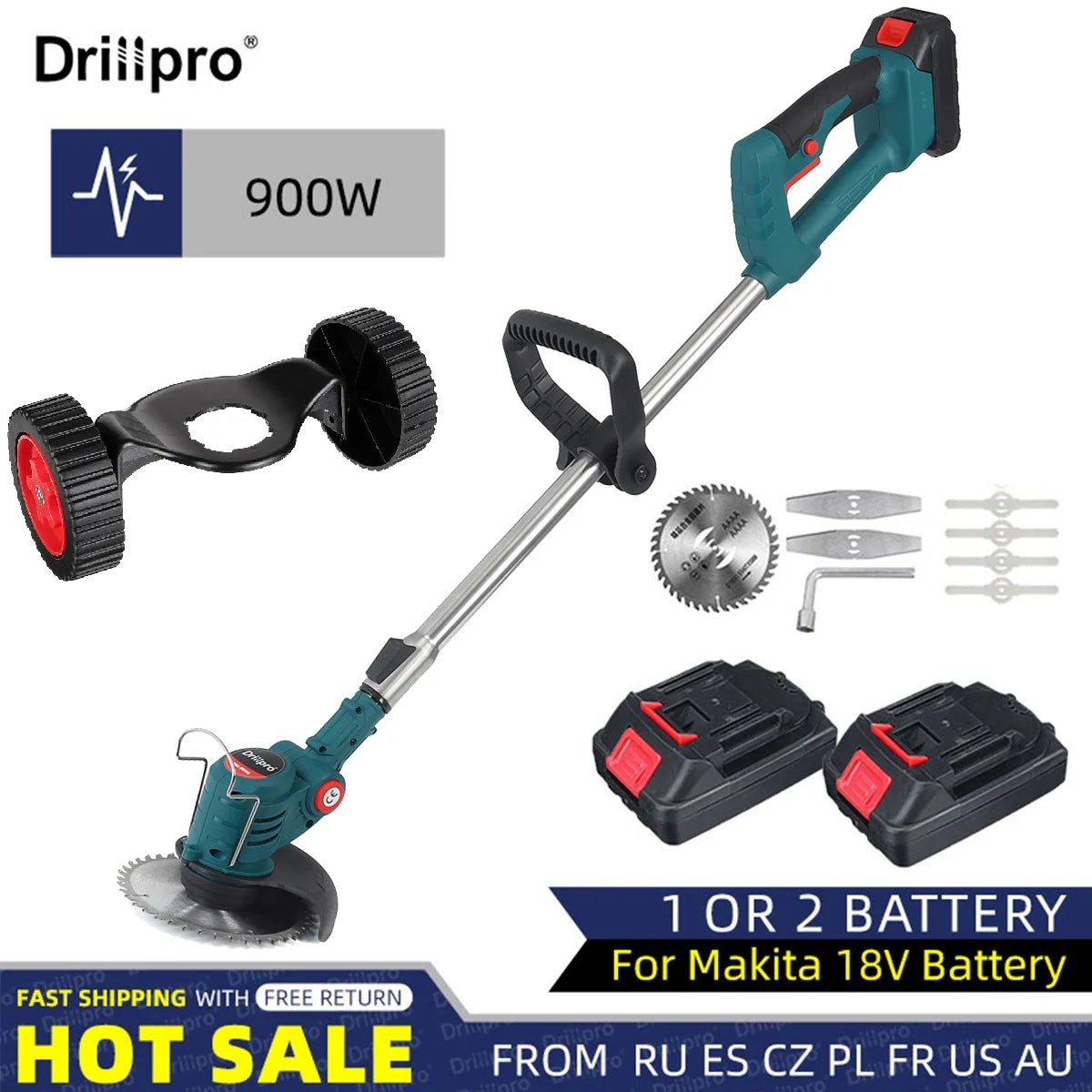 Electric Cordless Grass Trimmer