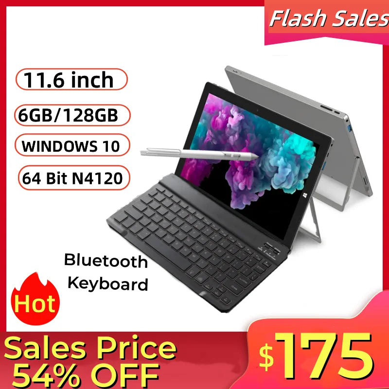 6GB DDR RAM +128GB ROM Windows 10 Tablet PC