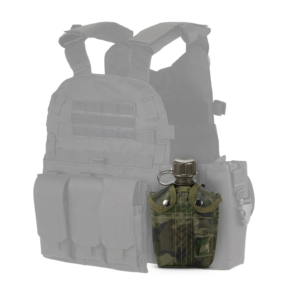 1L Outdoor Camping Military Canteen Bottle