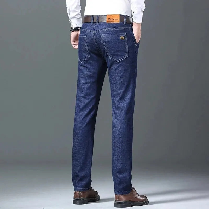 Men Spring and Autumn Denim Jeans