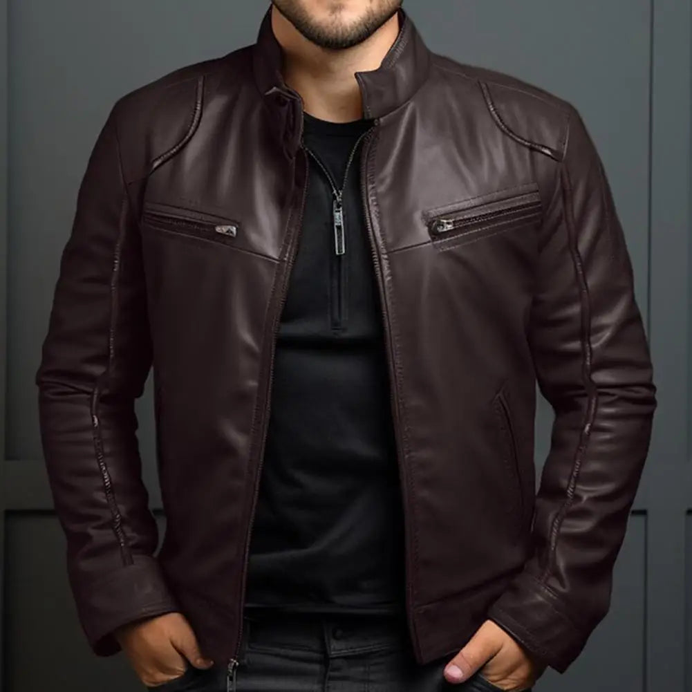 Men's Faux Leather Jacket