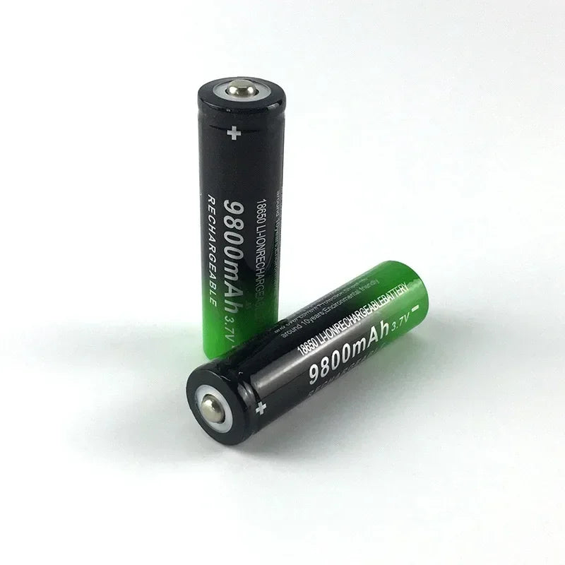 100% New 18650 battery 3.7V 9800mAh rechargeable