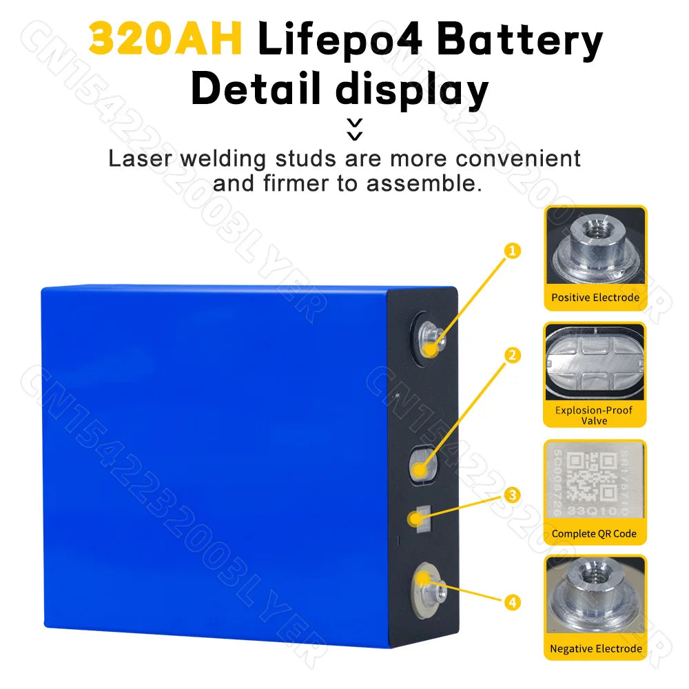 8000 Cycles Rechargeable LiFePO4 Battery