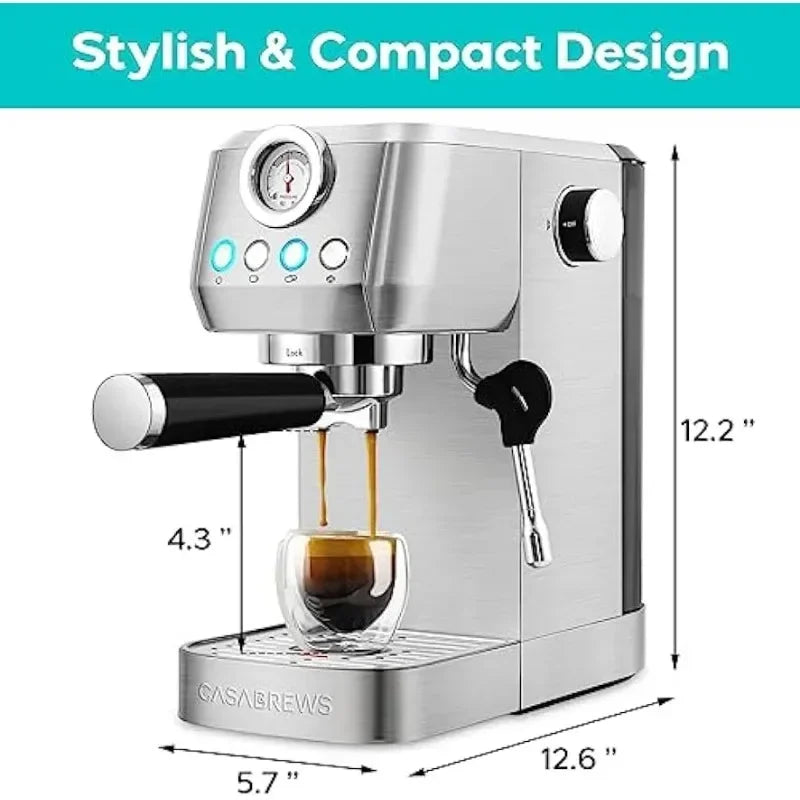 Stainless Steel Espresso Coffee Maker Machine