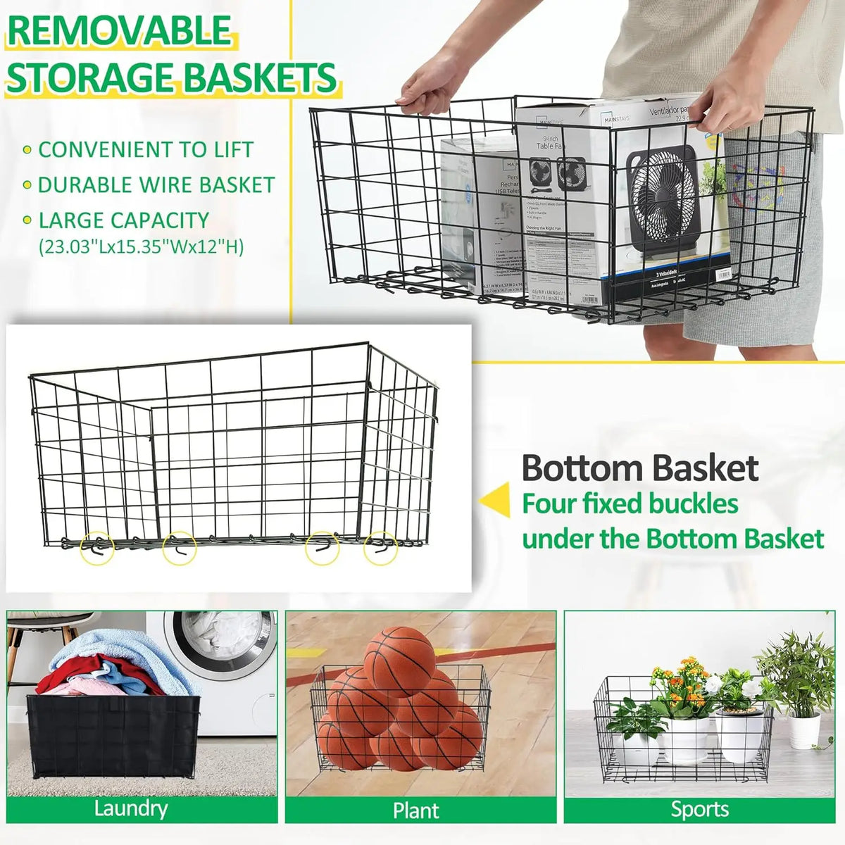 2-Tier Shopping Cart with Wheels