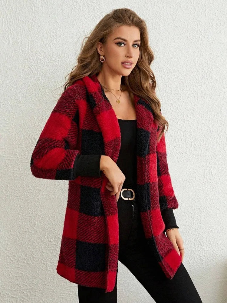 Plaid Flannel Jacket for Women