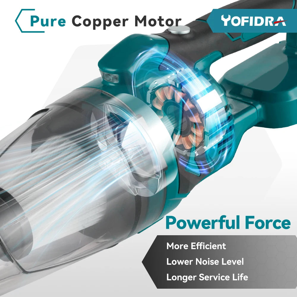 1500W Cordless Handheld Electric Vacuum Cleaner