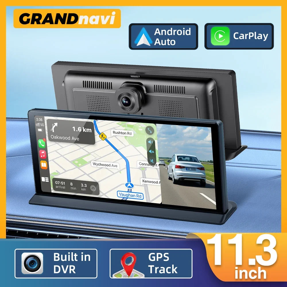 11.3 inch Car DVR 4K Camera GPS Navigation
