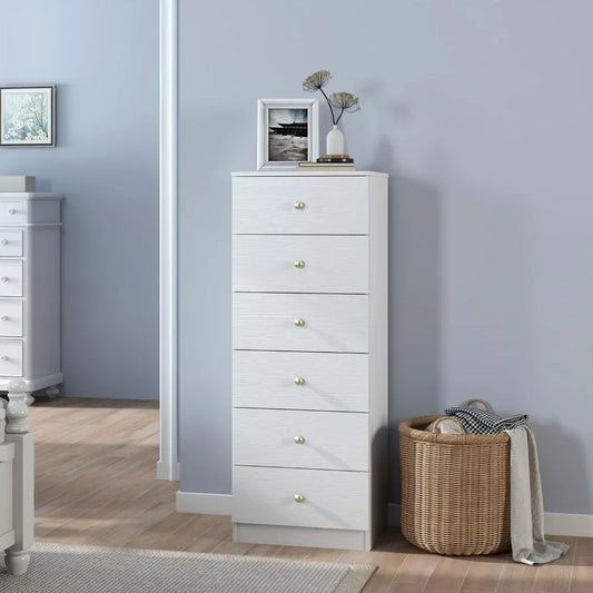 Bedroom 6 Drawer Vertical Dresser