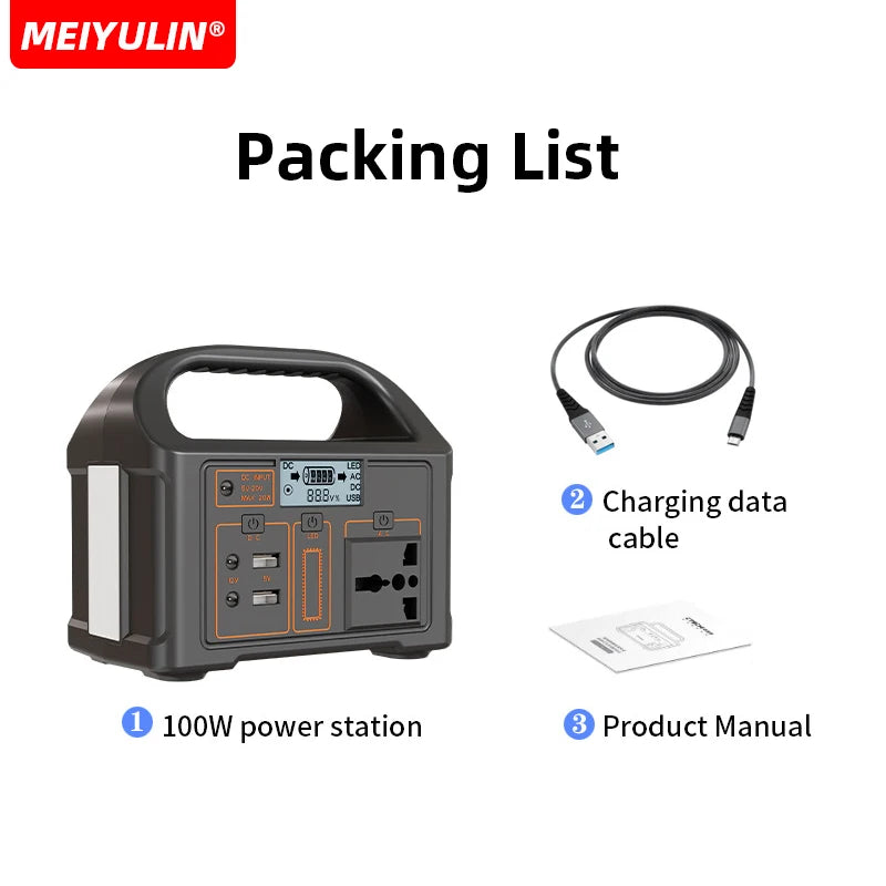 Portable 100W Solar Power Station