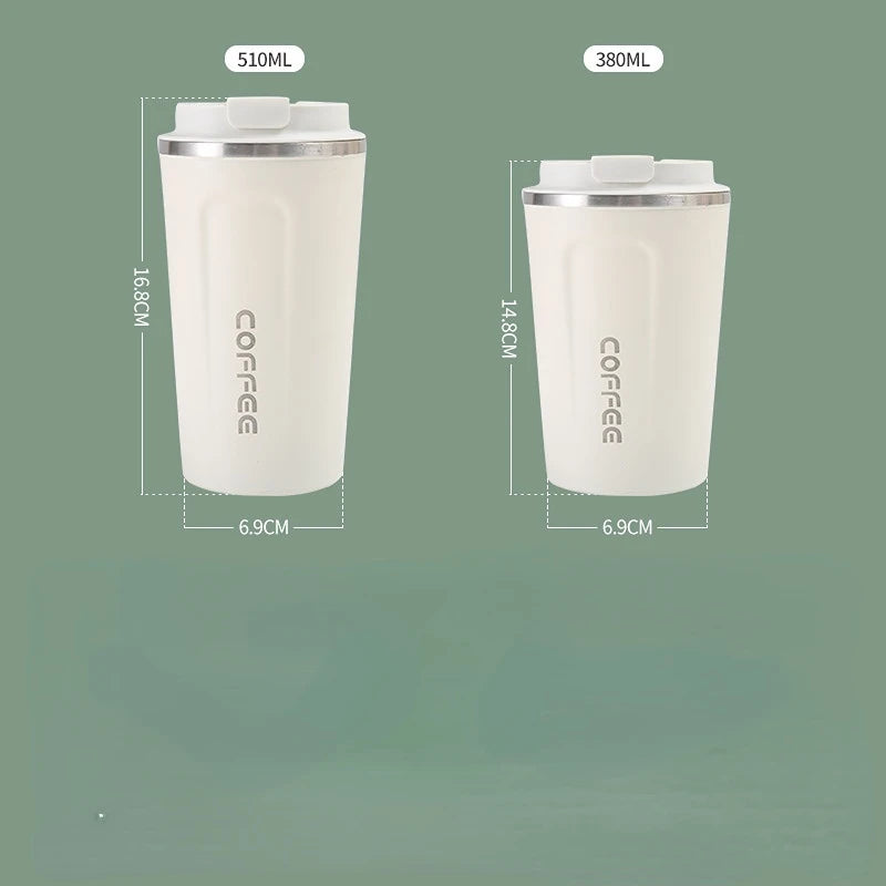 350ml/500ml Stainless Steel Thermal Coffee Cup