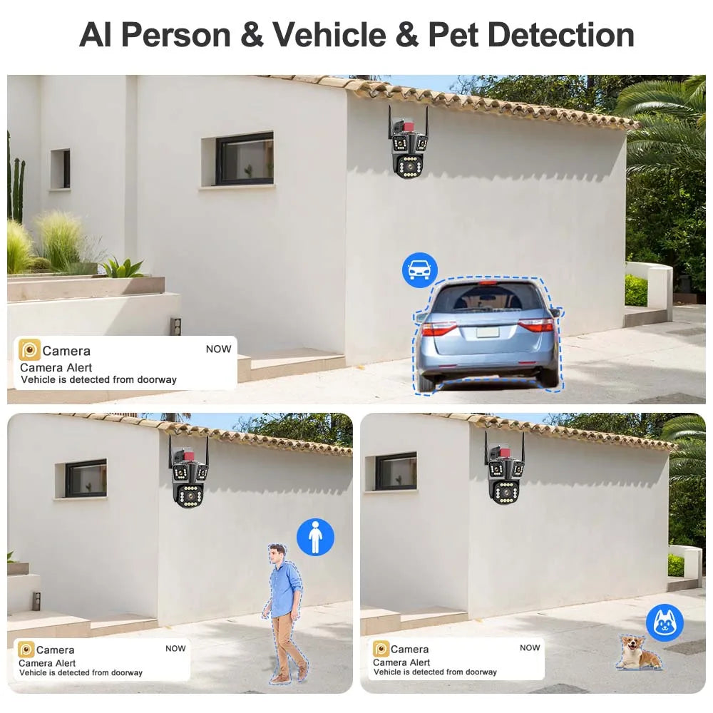 5K 12MP Wireless Outdoor WiFi Camera