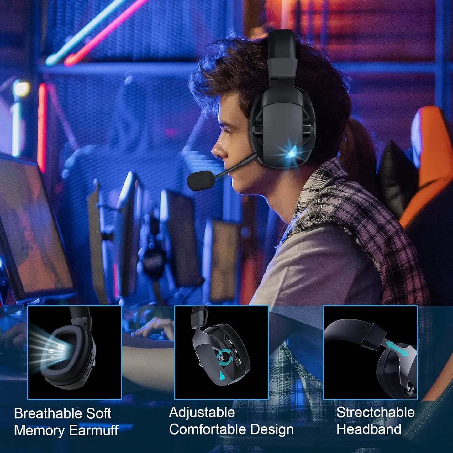 2.4GHz Wireless Gaming Headset