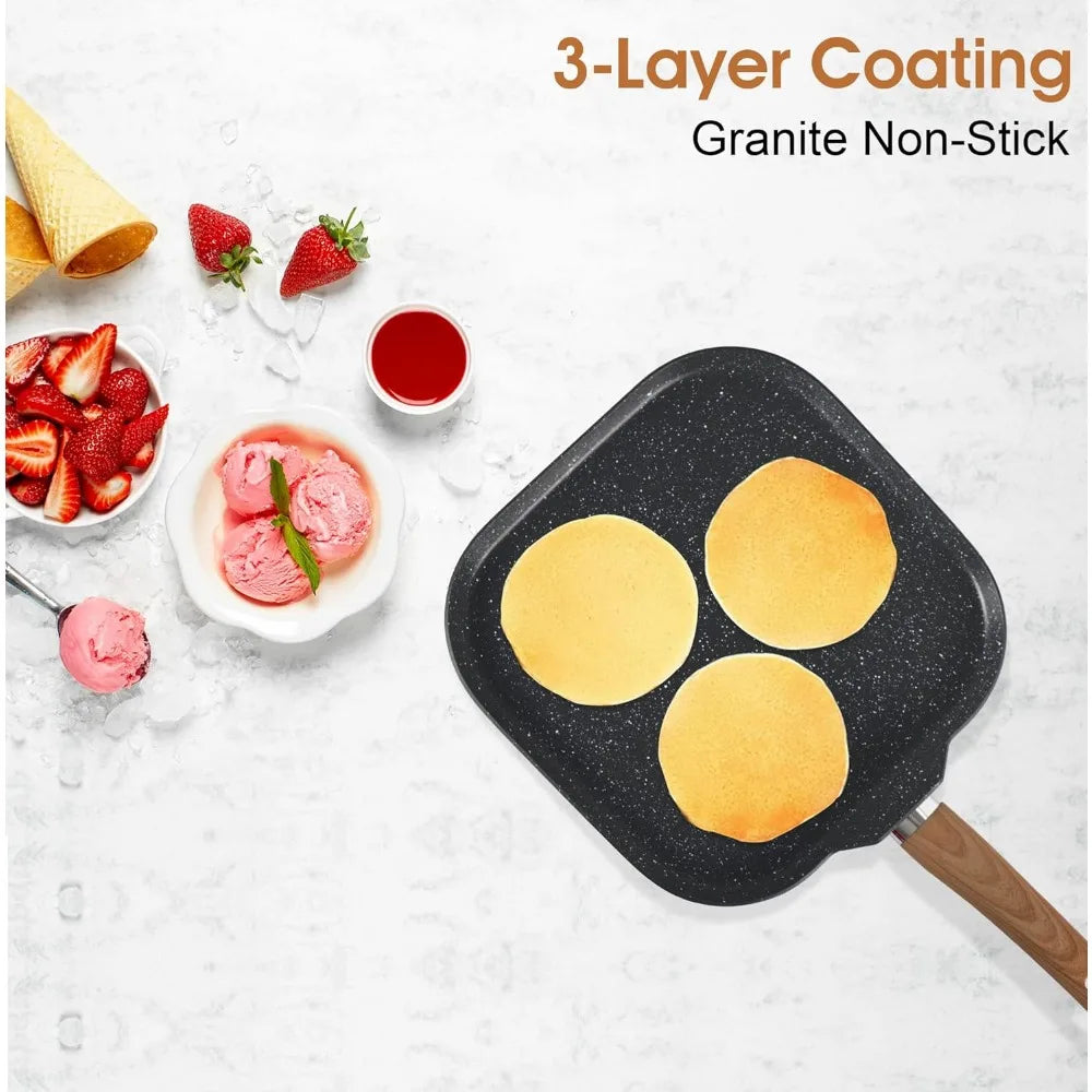 Black Granite Pots and Pans Set