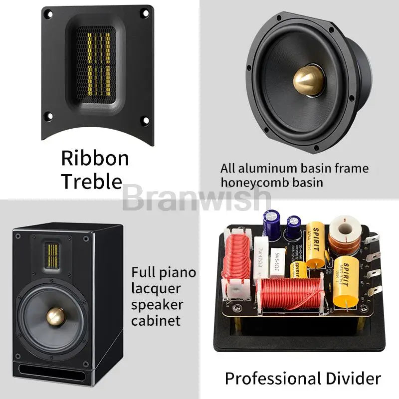 100W High-Power Audio Two-Way Bookshelf Speaker