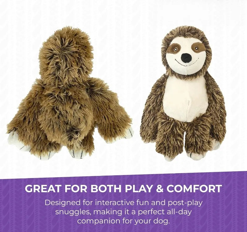 10" Sloth Squeaky cat Toy