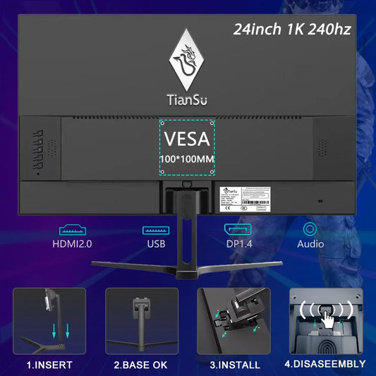 24  27Inch 65Hz 240Hz 1080P 144Hz Gamer Monitor
