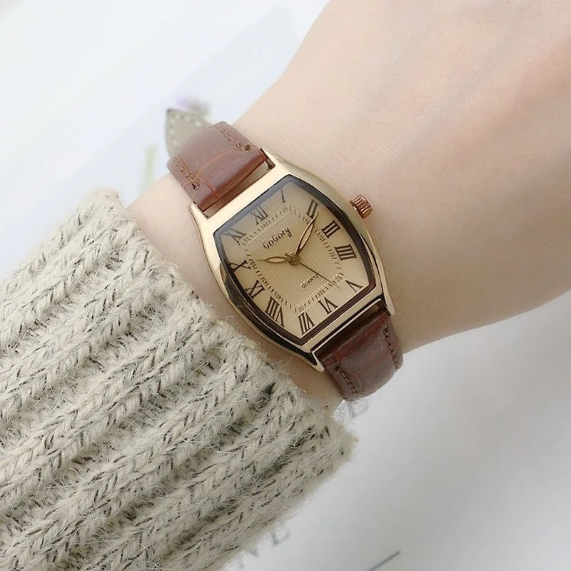 Vintage Leather Ladies Wristwatches