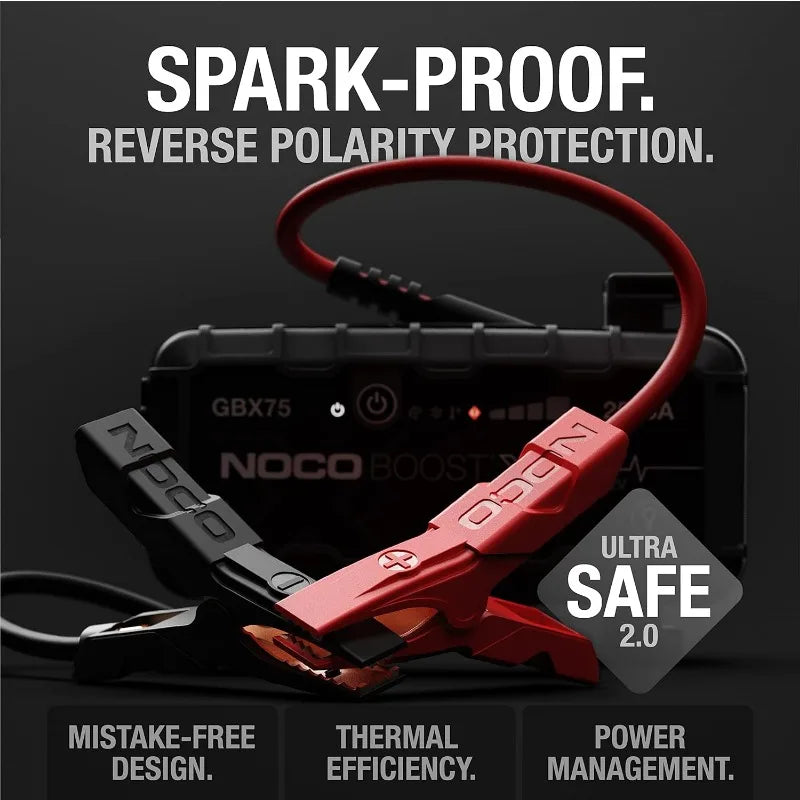 GBX75 2500A 12V UltraSafe Portable Lithium Jump Starter