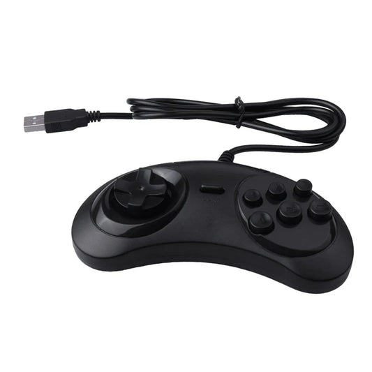 2X Gamepad Wired 6-Key USB Game Controller