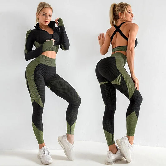 2/3pcs Seamless Workout Outfits Sets