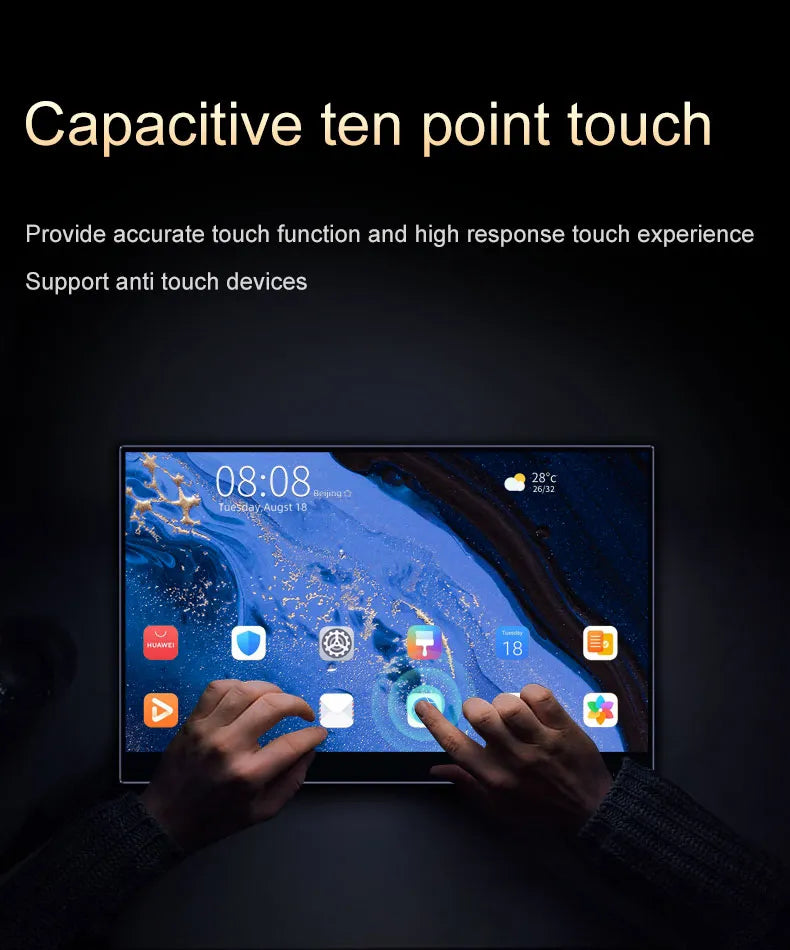 15.6 / 13 Inch 4K OLED Touch Screen Portable Monitor
