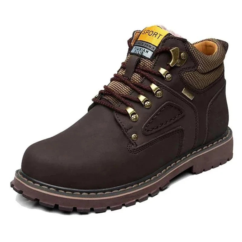 Men Waterproof Rubber Snow Boots