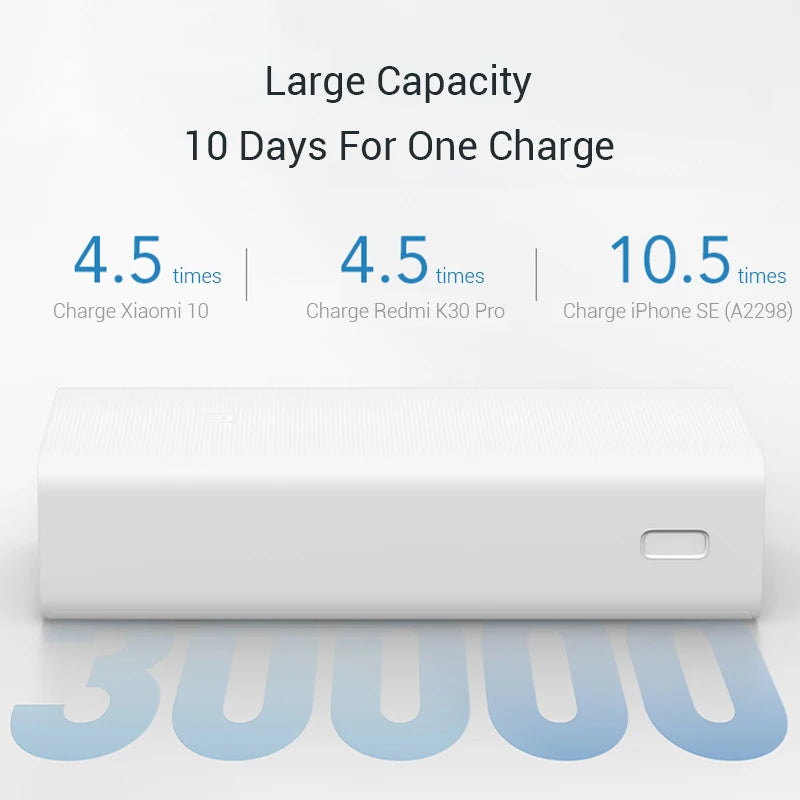 30000mAh Spare External Battery Power Bank