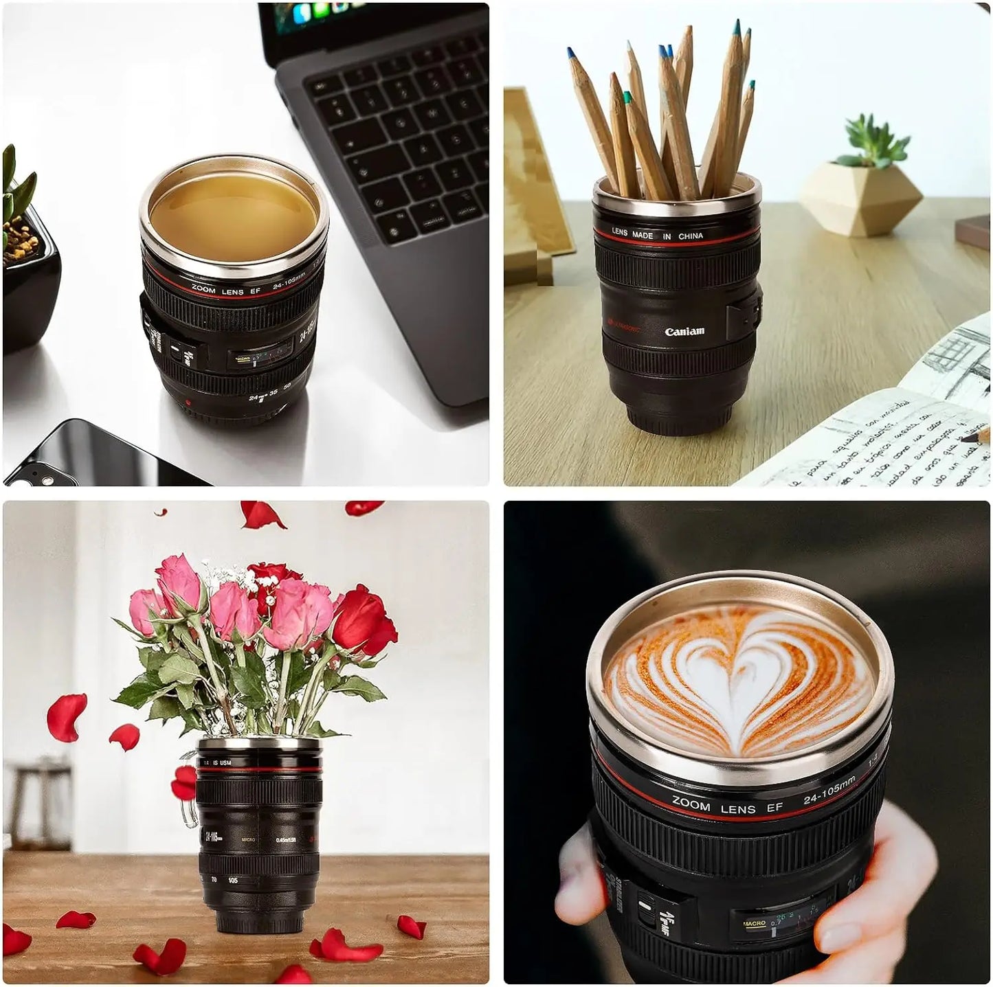 Camera Lens Cup Thermal Coffee Mug